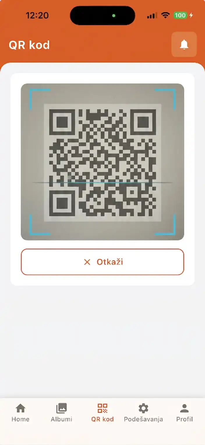 Mobilna aplikacija - skeniranje QR koda